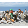 Animated Farm Animals & Farmer- 3D LOW POLY Cubic