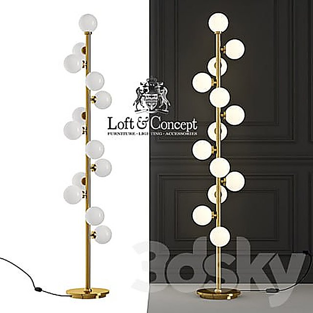 Floor lamp BUBBLE STIK COLD FLOOR LAMP