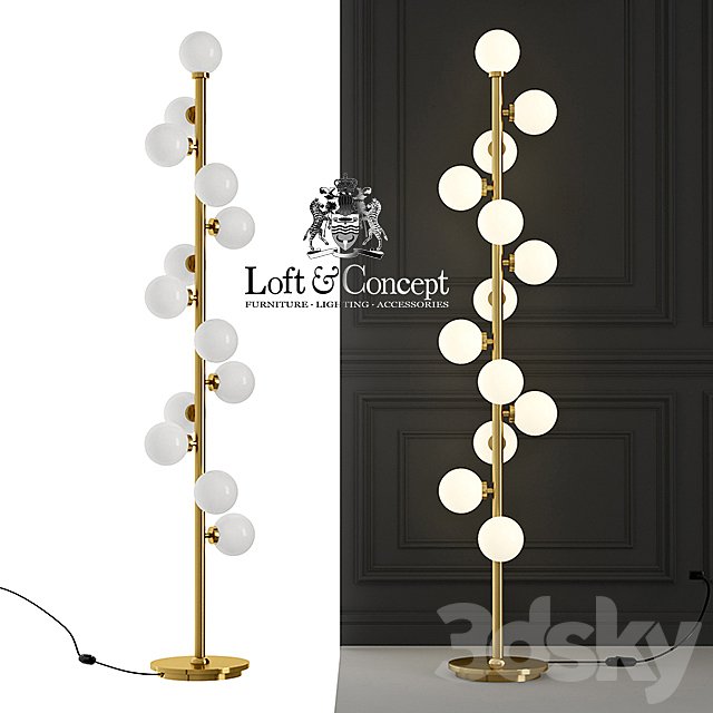 Floor lamp BUBBLE STIK COLD FLOOR LAMP