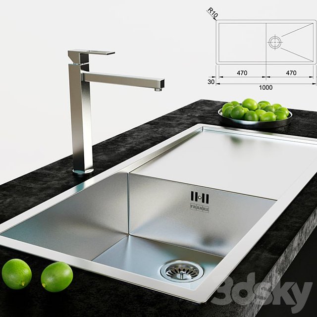 franke sink and faucet