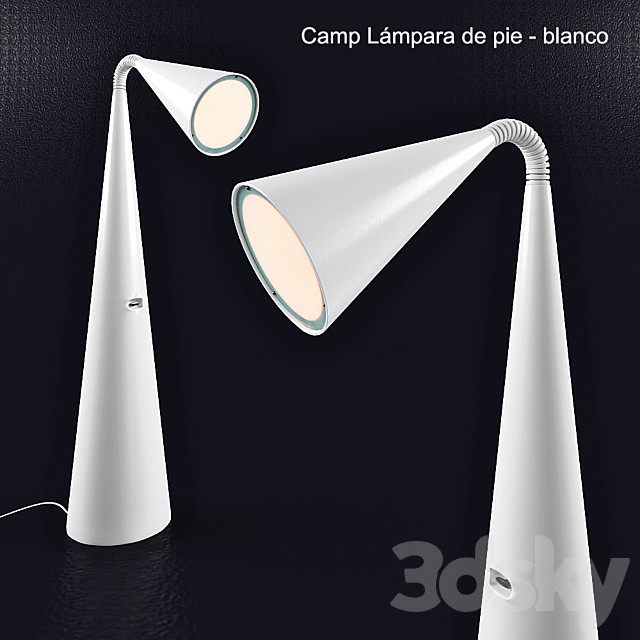 Camp Lampara de pie - blanco