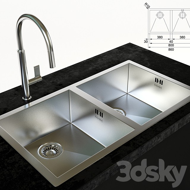 franke sink and faucet