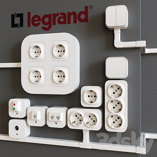 Overhead sockets Legrand Quteo (cable channels Metra)