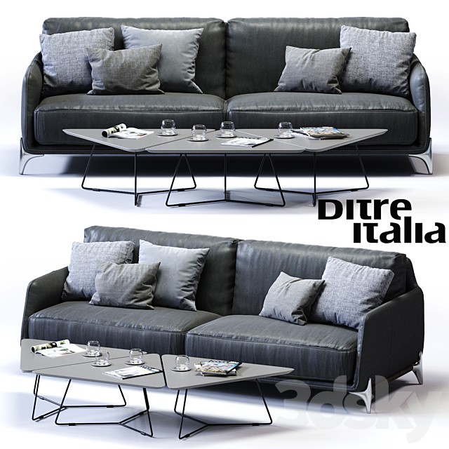Ditre Italia ELLIOT 3-er Maxi Sofa