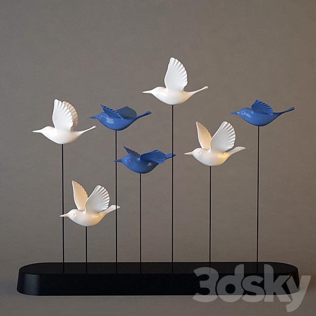 statuette of "birds"