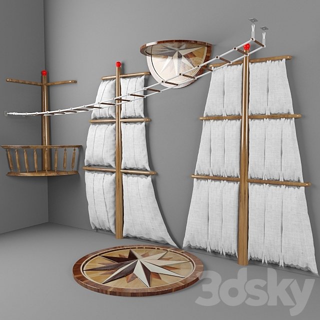 Items sea theme for a child's