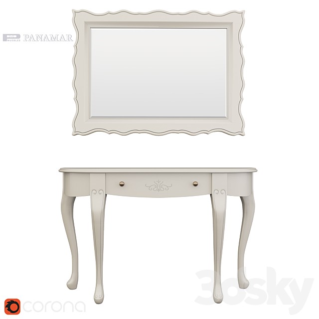 Panamar console and mirror (2)