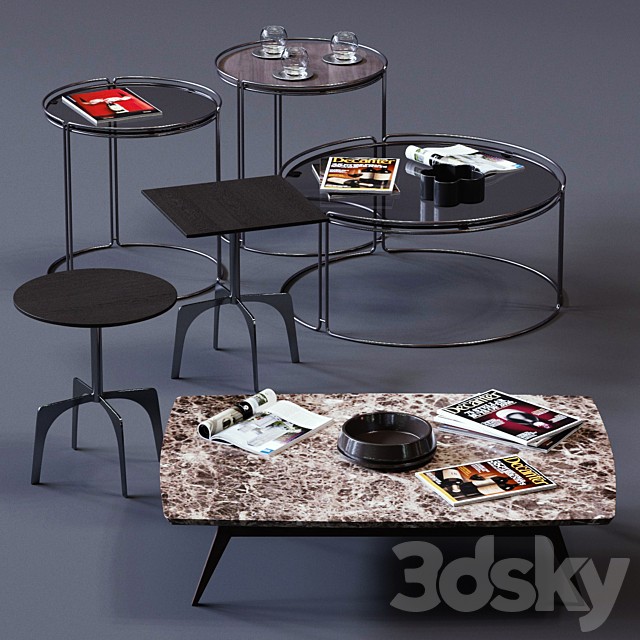 Ditre Italia Coffee Tables Set 03