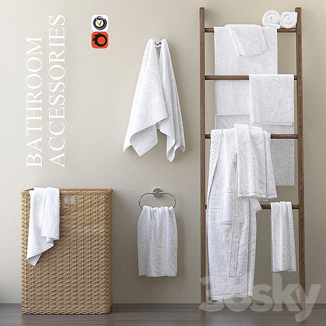 A set of towels for the bathroom m30