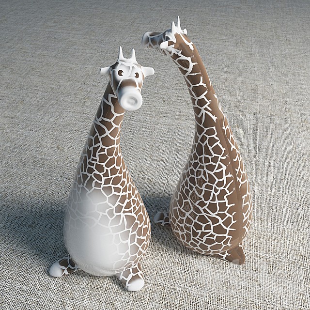 Ceramic figurine of a giraffe