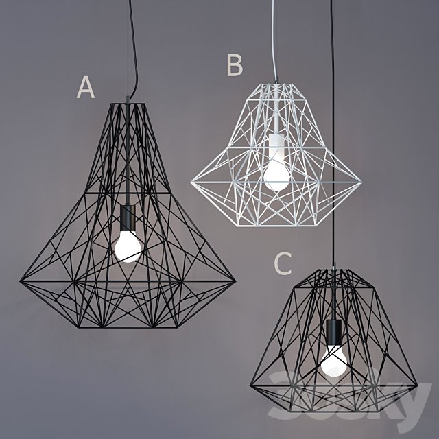 Fixtures Diamond Cage Pendant