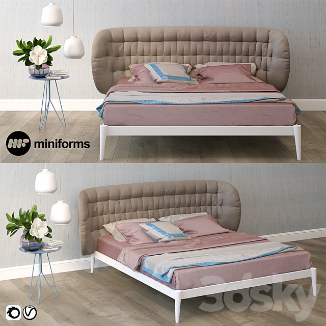 Bed Shiko Capitoné Miniforms