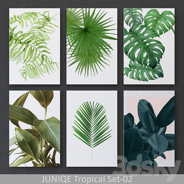 Tropical Set-02 Framed