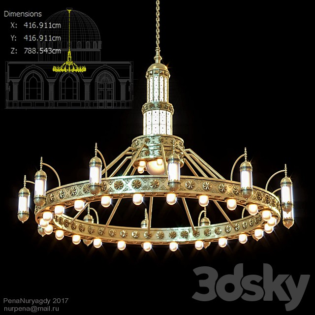 Chandelier for a mosque