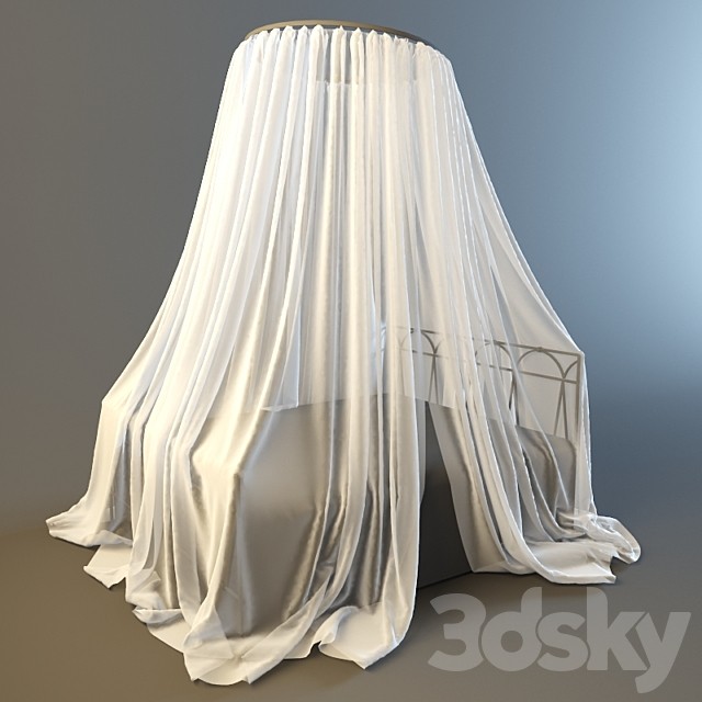 A round-shaped canopy