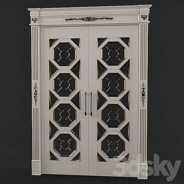 Classic double door