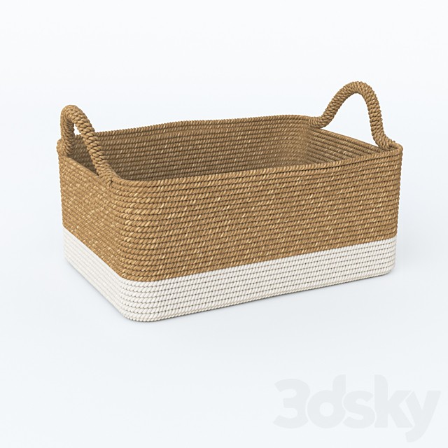 Large Beach House Bin Natural