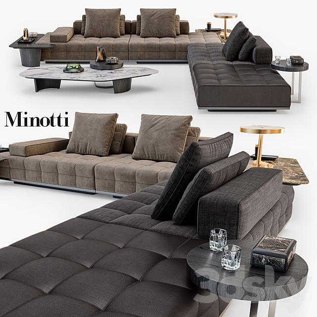 Minotti Lawrence Clan seating system set 01
