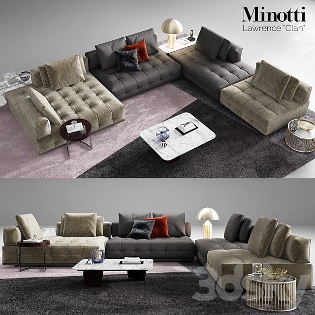 Minotti Lawrence Clan  Seating Arrangements