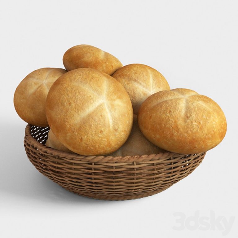 Basket with buns