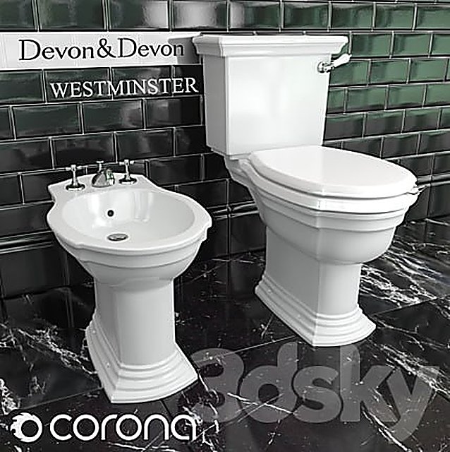 Toilet bowl and bidet Devon & Devon Westminster