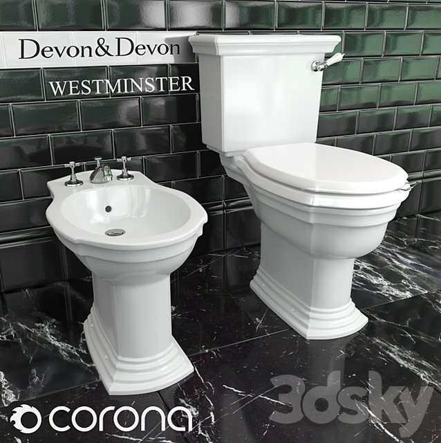 Toilet bowl and bidet Devon & Devon Westminster