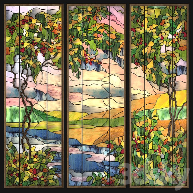 Stained glass Trees