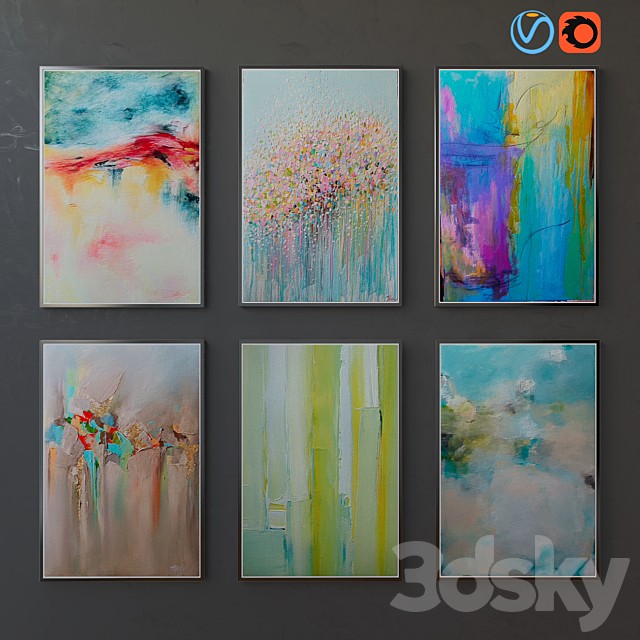 Collection of paintings, abstract art, part 6
