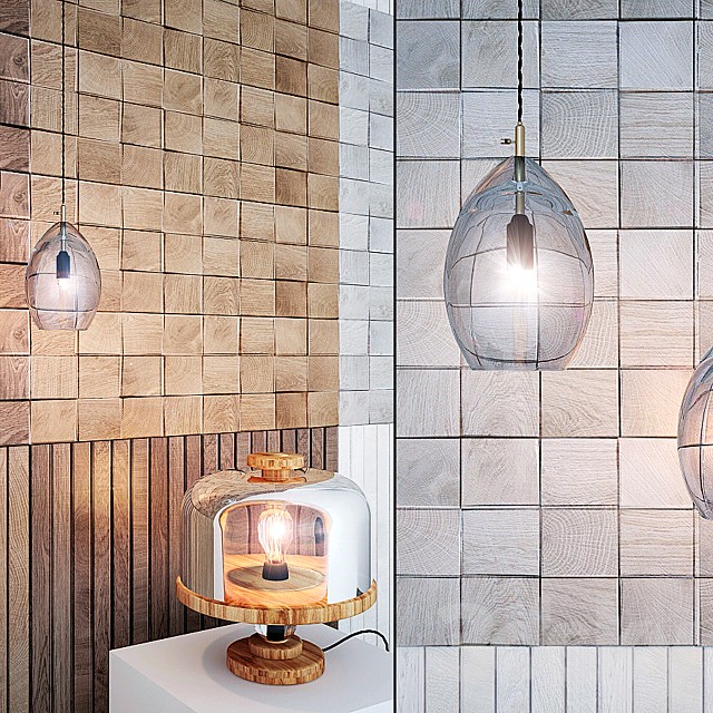 Tile taco oxford natural and 2 lamp Unika