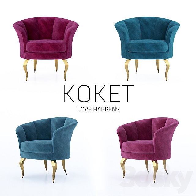 Armchair BESAME CHAIR by KOKET