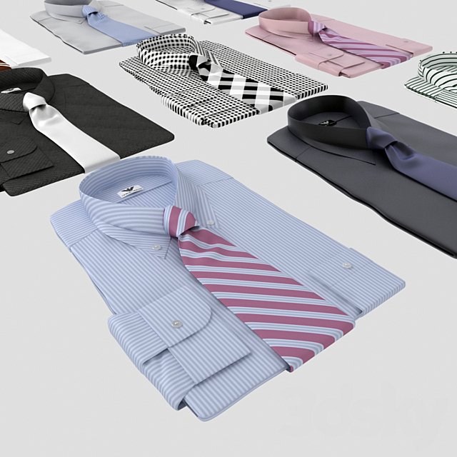Set of shirts with tie