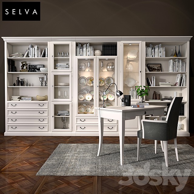 Selva bookcase Mirabeau set sections01