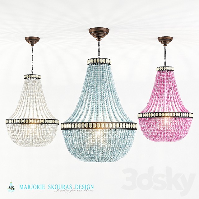 Beaded chandelier / CHANDELIER with BEADs