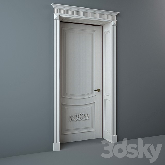 Classical entrance door