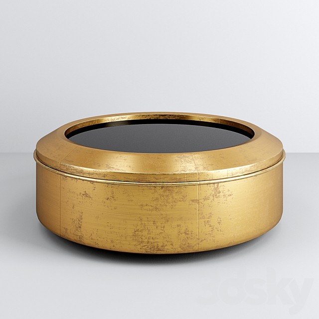 Bernhardt Carnaby Round Metal Cocktail Table