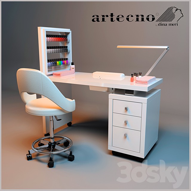 Manicure table with extractor 308LX Artecno