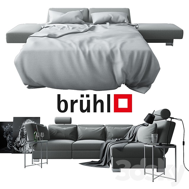 Sofa bed Bruehl Nook with decor