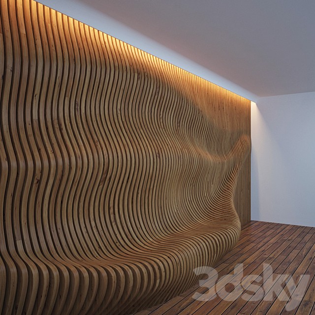 Decorative panel-bench