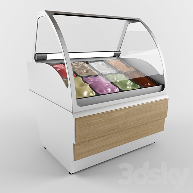 Showcase for ice cream