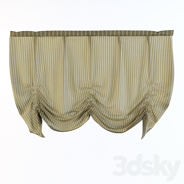 Roman blind. Draped