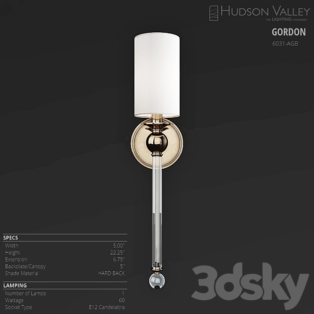 Hudson Valley Gordon 6031-AGB
