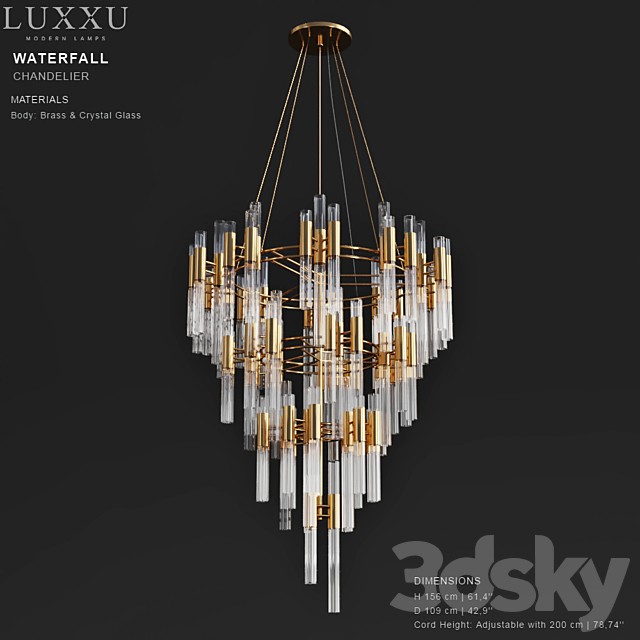 LUXXY Waterfall Chandelier