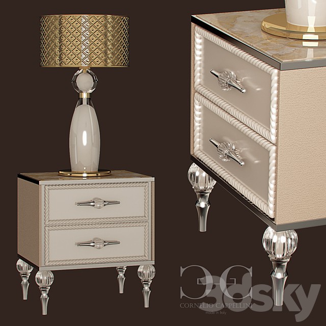 Lamp and bedside table Cornelio Cappellini