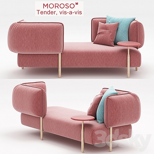 Tender daybed+bench, vis-a-vis