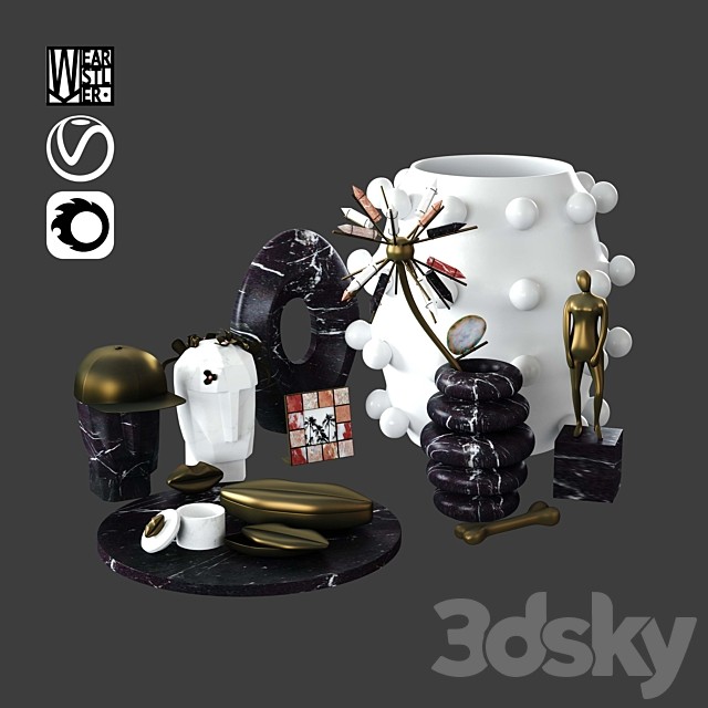 Decorative set Kelly Wearstler Set 2