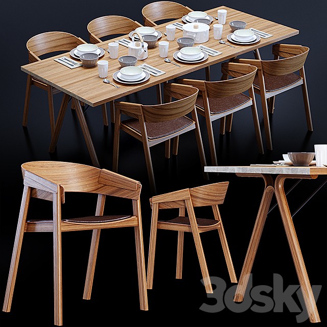 Cover chair , Split table , Muuto Design