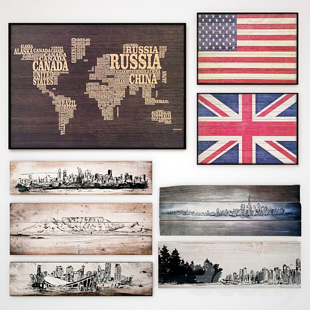 Wooden panel. Collection 48