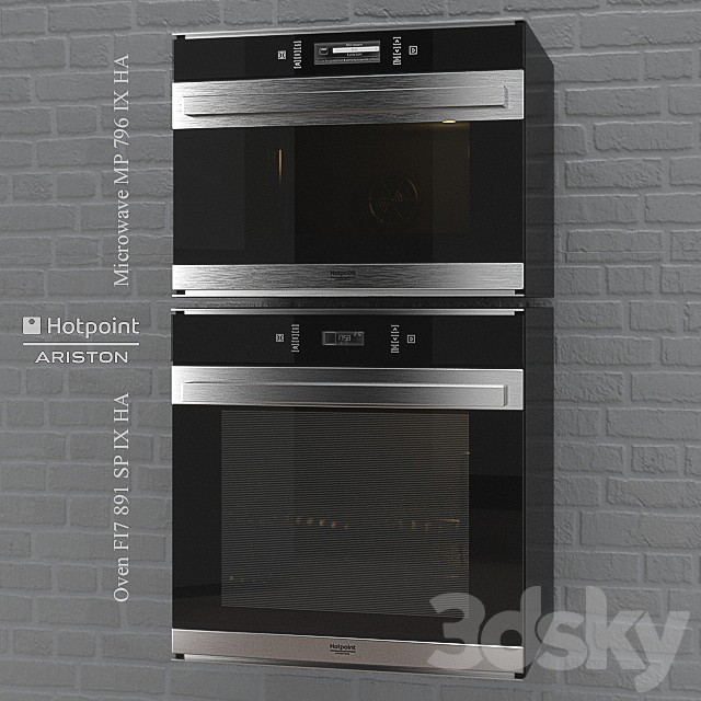 Oven FI7 891 - Microwave MP 796 by HotPoint
