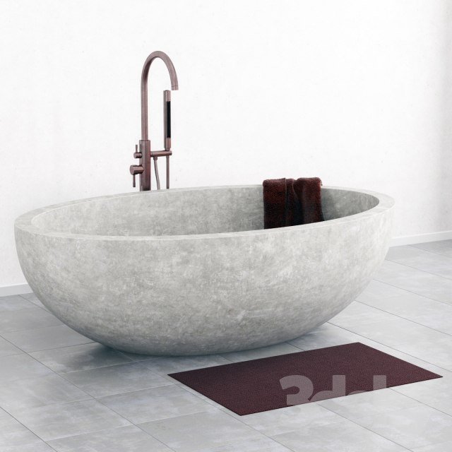 Bathroom stone wite