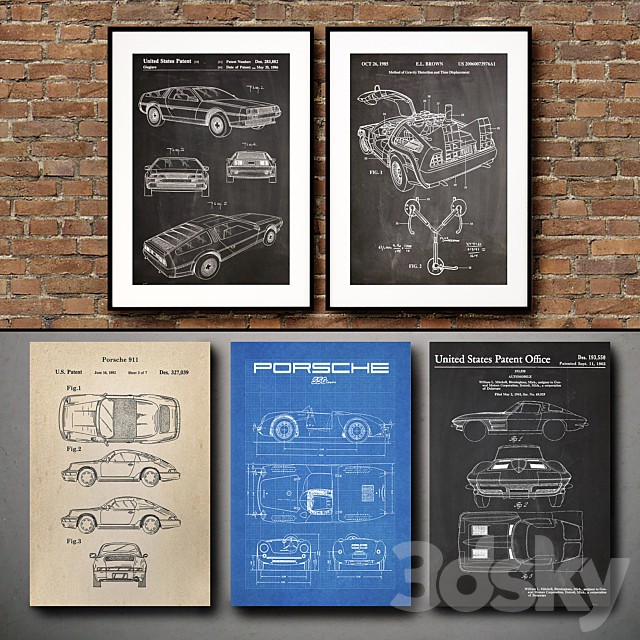 Picture in the frame. Collection 127. The car